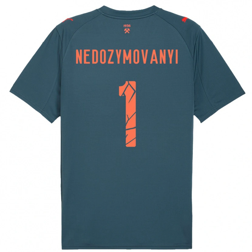 Danxen Criança Camisola Artem Nedozymovanyi #1 Marinho Vermelho Alternativa 2025/26 Camisa