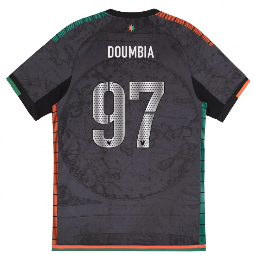 Danxen Homem Camisola Issa Doumbia #97 Cinza Escuro Principal 2025/26 Camisa
