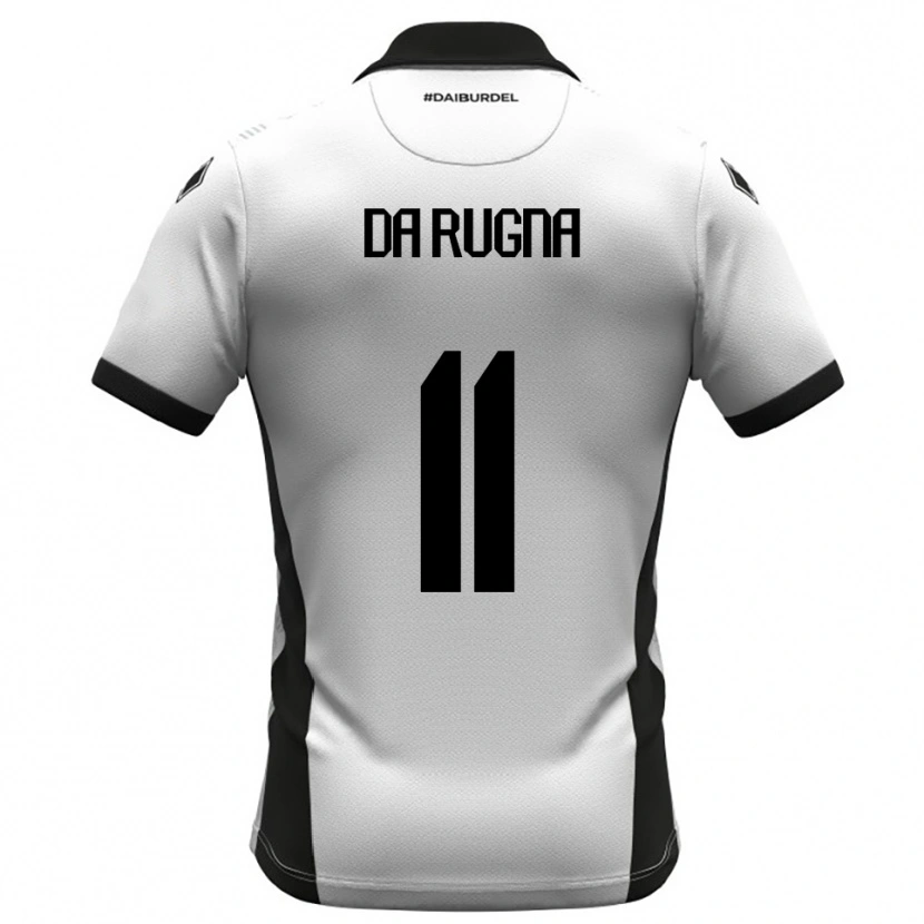 Danxen Homem Camisola Milo Da Rugna #11 Branco Preto Laranja Principal 2025/26 Camisa