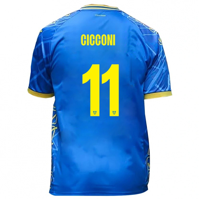 Danxen Homem Camisola Manuel Cicconi #11 Azul Celeste Amarelo Principal 2025/26 Camisa