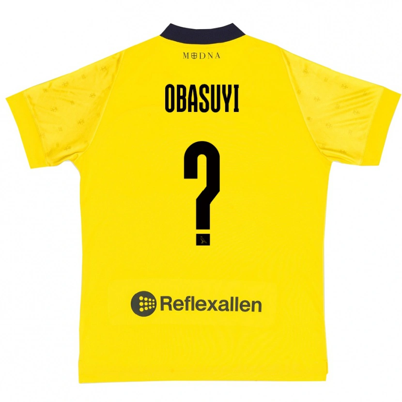 Danxen Homem Camisola Freedom Obasuyi #0 Amarelo Marinho Principal 2025/26 Camisa