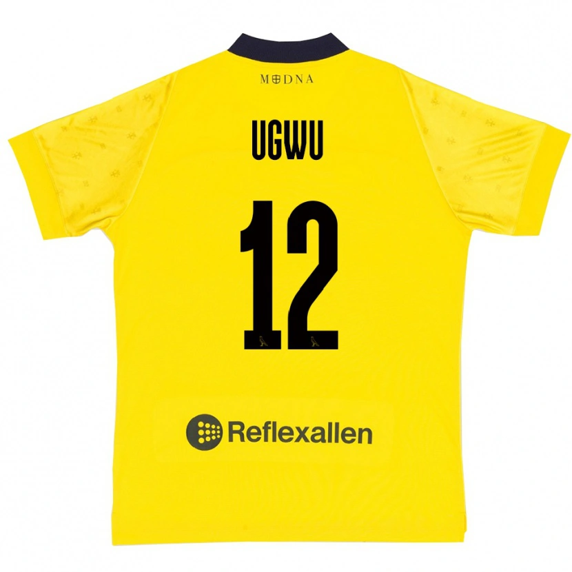 Danxen Homem Camisola Ferdinand Ugwu #12 Amarelo Marinho Principal 2025/26 Camisa