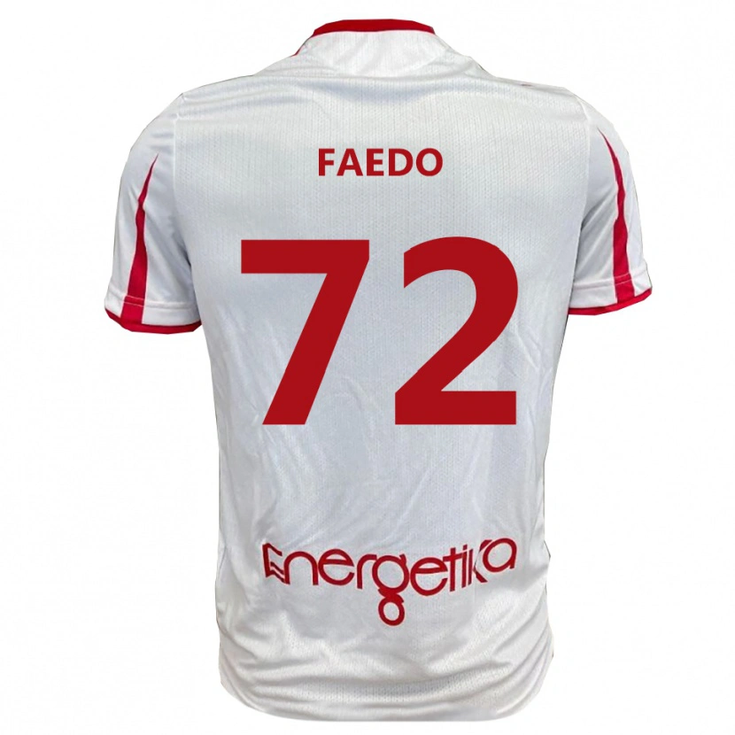 Danxen Homem Camisola Carlo Faedo #72 Branco Vermelho Principal 2025/26 Camisa