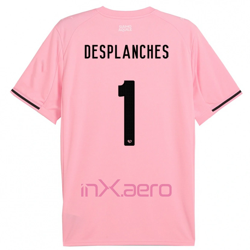 Danxen Homem Camisola Sebastiano Desplanches #1 Rosa Preto Principal 2025/26 Camisa