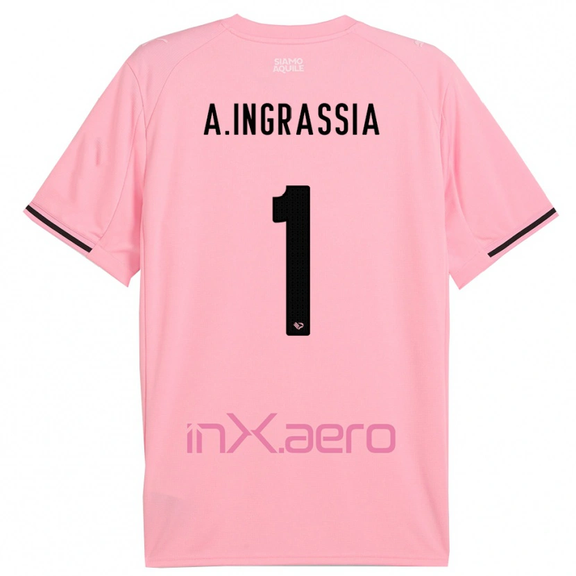 Danxen Homem Camisola Antonio Ingrassia #1 Rosa Preto Principal 2025/26 Camisa