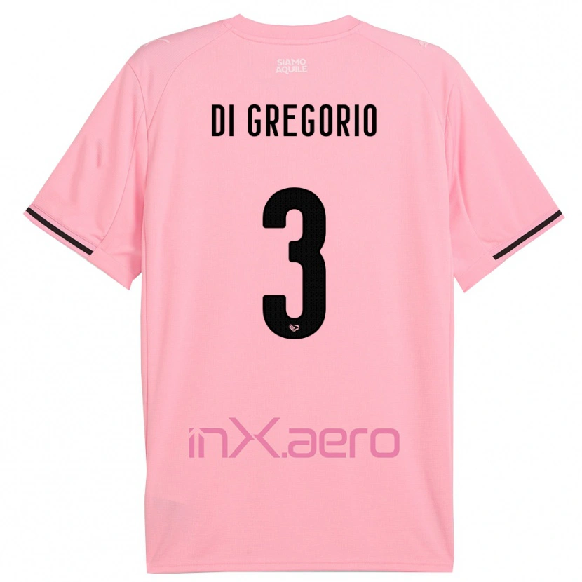 Danxen Homem Camisola Angelo Di Gregorio #3 Rosa Preto Principal 2025/26 Camisa