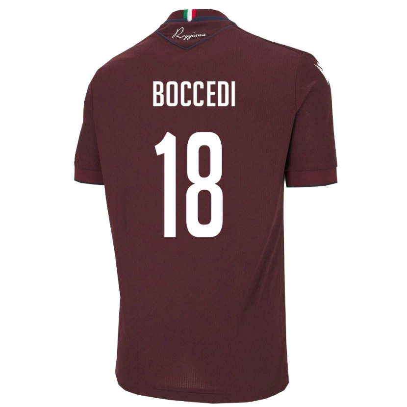 Danxen Homem Camisola Alessandro Boccedi #18 Borgonha Branco Principal 2025/26 Camisa