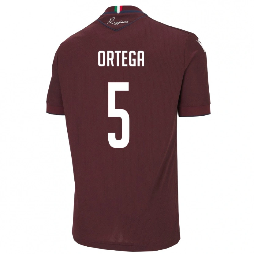 Danxen Homem Camisola Jean Paulo Cardona Ortega #5 Borgonha Branco Principal 2025/26 Camisa