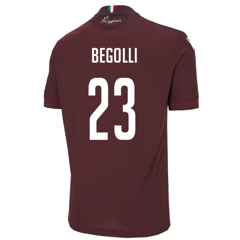 Danxen Homem Camisola Leo Begolli #23 Borgonha Branco Principal 2025/26 Camisa