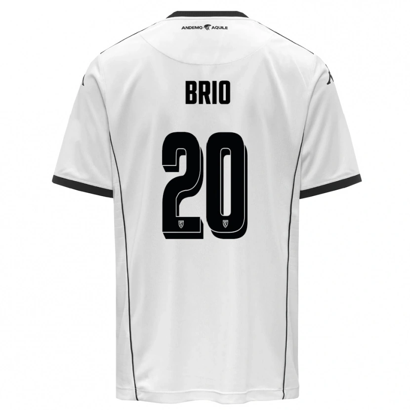 Danxen Homem Camisola Alessandro Brio #20 Branco Preto Principal 2025/26 Camisa