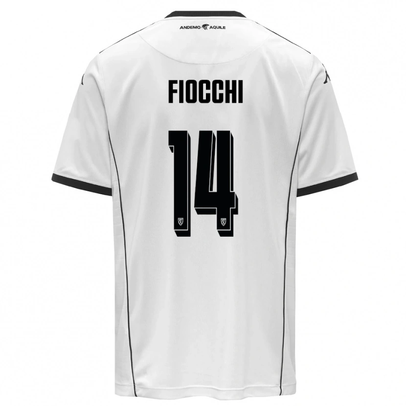 Danxen Homem Camisola Marco Fiocchi #14 Branco Preto Principal 2025/26 Camisa