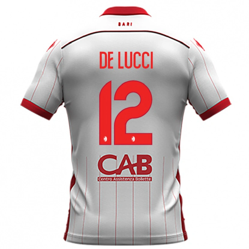Danxen Homem Camisola Paolo De Lucci #12 Branco Vermelho Principal 2025/26 Camisa
