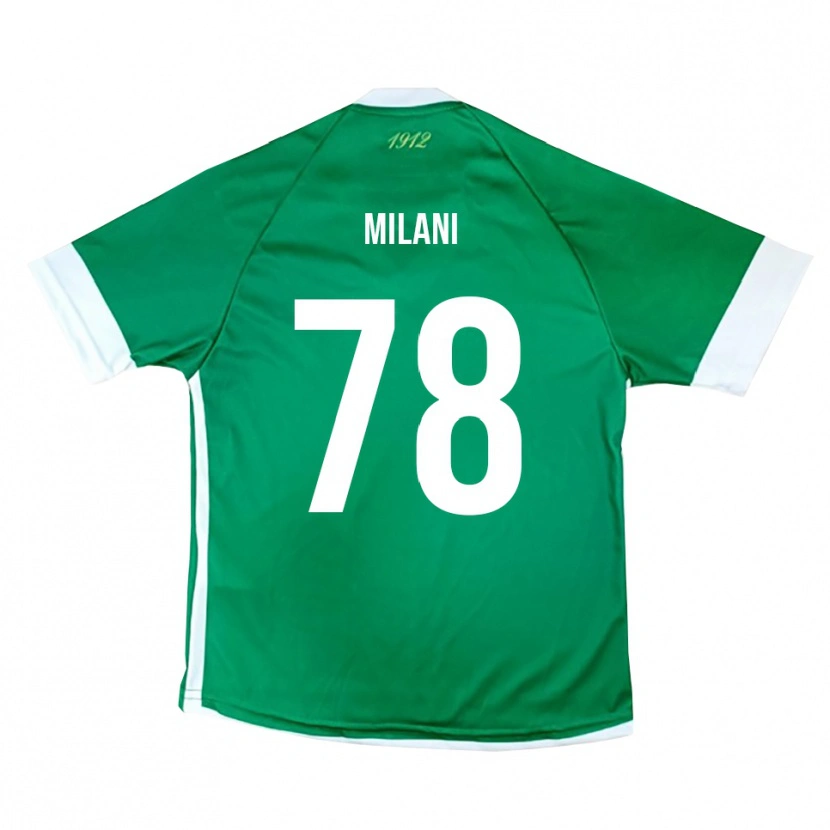 Danxen Homem Camisola Alessandro Milani #78 Verde Branco Principal 2025/26 Camisa