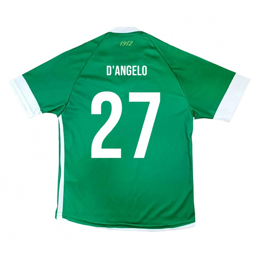 Danxen Homem Camisola Sonny D'angelo #27 Verde Branco Principal 2025/26 Camisa
