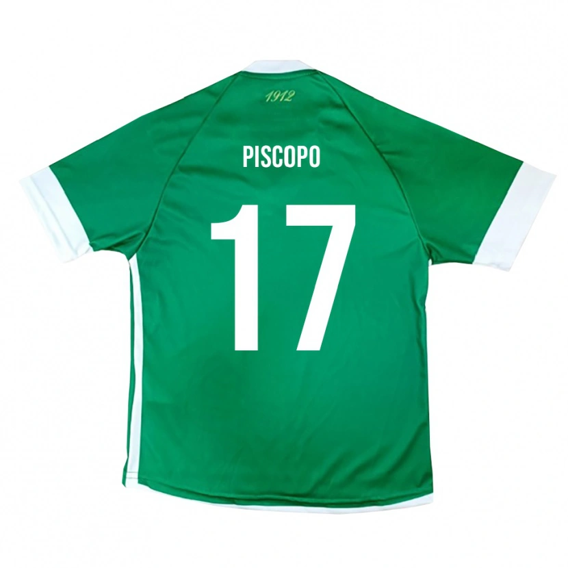 Danxen Homem Camisola Francesco Piscopo #17 Verde Branco Principal 2025/26 Camisa