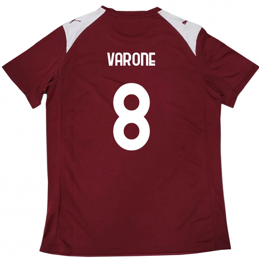 Danxen Homem Camisola Ivan Varone #8 Borgonha Branco Principal 2025/26 Camisa