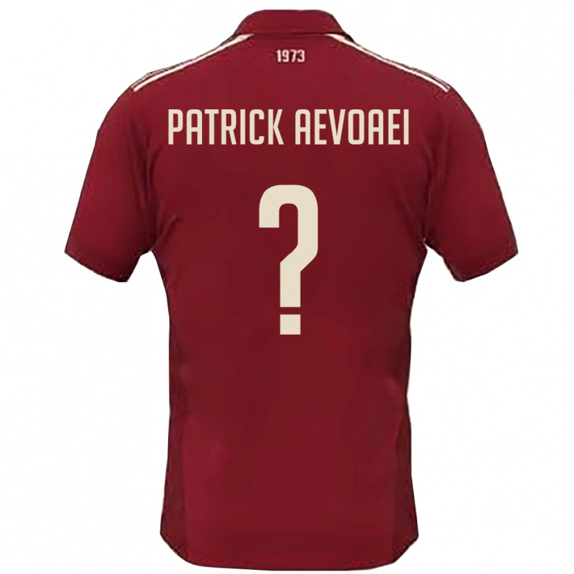 Danxen Homem Camisola Denis Patrick Aevoaei #0 Borgonha Branco Principal 2025/26 Camisa