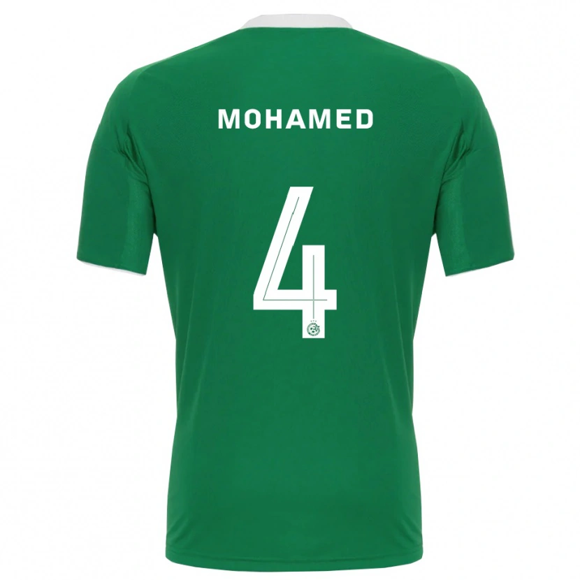 Danxen Homem Camisola Ali Mohamed #4 Verde Branco Principal 2025/26 Camisa