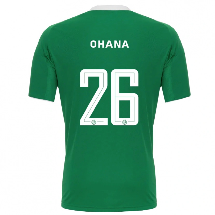 Danxen Homem Camisola Michael Ohana #26 Verde Branco Principal 2025/26 Camisa