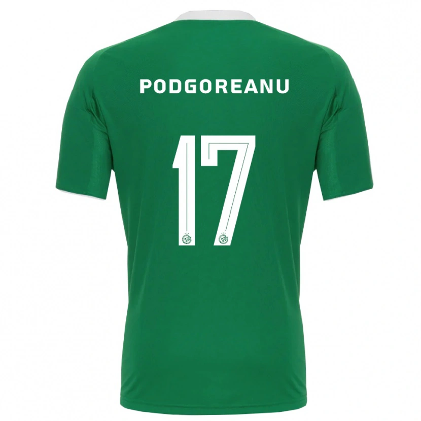 Danxen Homem Camisola Suf Podgoreanu #17 Verde Branco Principal 2025/26 Camisa