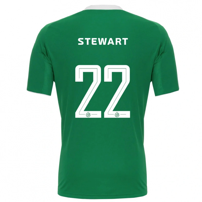 Danxen Homem Camisola Trivante Stewart #22 Verde Branco Principal 2025/26 Camisa