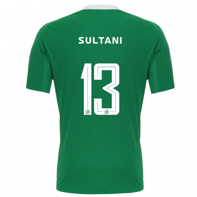 Danxen Homem Camisola Tomás Sultani #13 Verde Branco Principal 2025/26 Camisa