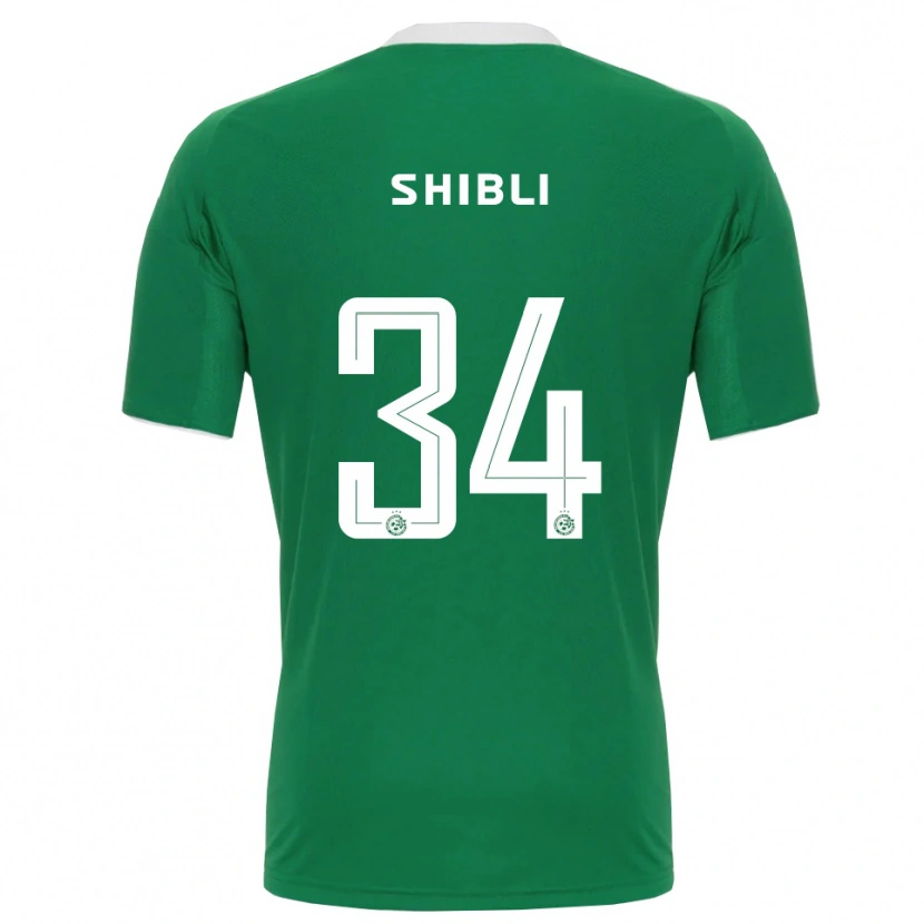 Danxen Homem Camisola Hamza Shibli #34 Verde Branco Principal 2025/26 Camisa