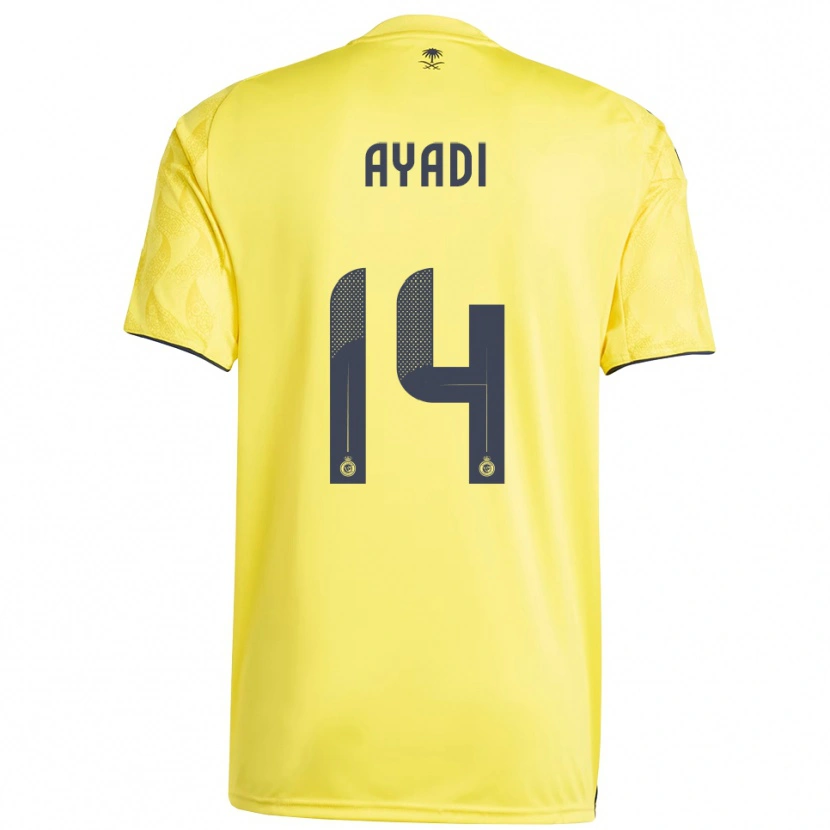 Danxen Homem Camisola Ghada Ayadi #14 Amarelo Preto Principal 2025/26 Camisa