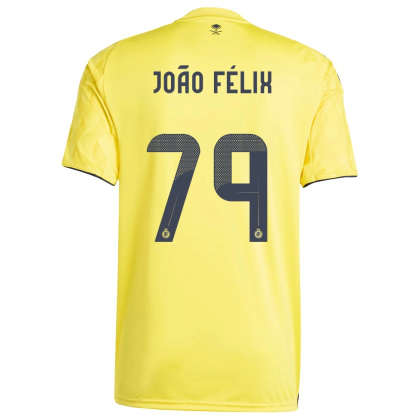 Danxen Homem Camisola João Félix #79 Amarelo Preto Principal 2025/26 Camisa