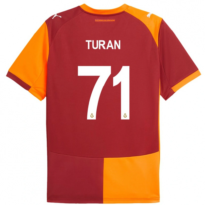 Danxen Homem Camisola Hasan Turan #71 Vermelho Laranja Principal 2025/26 Camisa