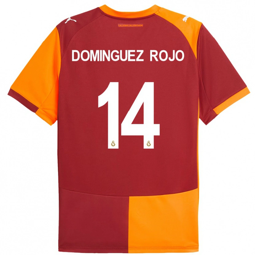 Danxen Homem Camisola Laura Dominguez Rojo #14 Vermelho Laranja Principal 2025/26 Camisa
