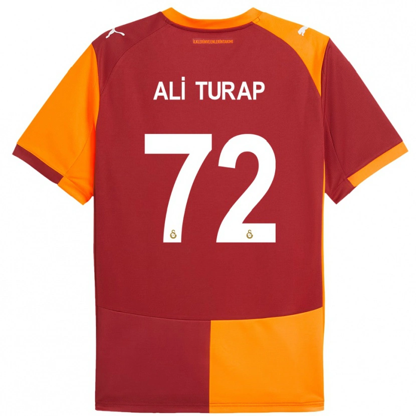 Danxen Homem Camisola Ali Turap Bülbül #72 Vermelho Laranja Principal 2025/26 Camisa