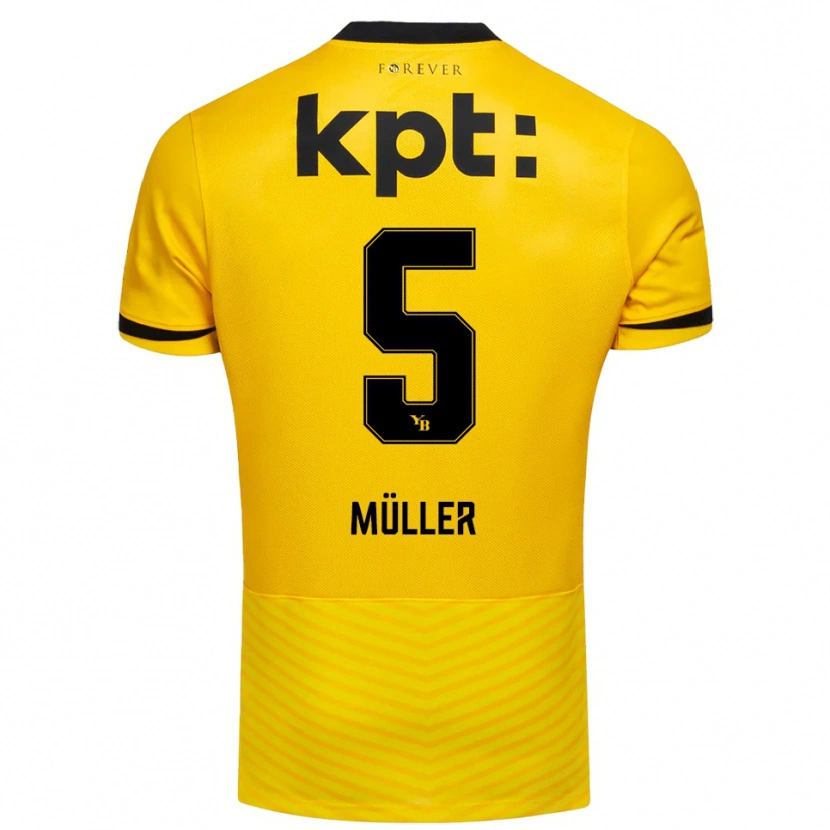 Danxen Homem Camisola Loy Müller #5 Amarelo Preto Principal 2025/26 Camisa