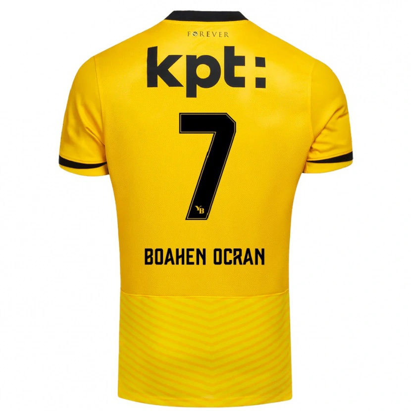 Danxen Homem Camisola Bright Boahen Ocran #7 Amarelo Preto Principal 2025/26 Camisa