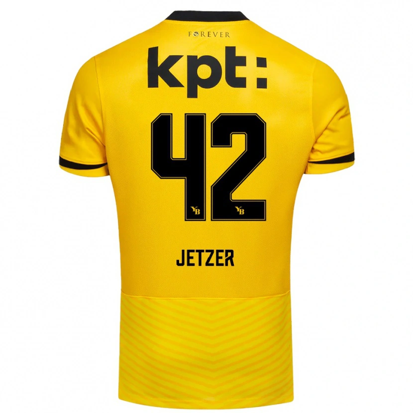 Danxen Homem Camisola Lorin Jetzer #42 Amarelo Preto Principal 2025/26 Camisa