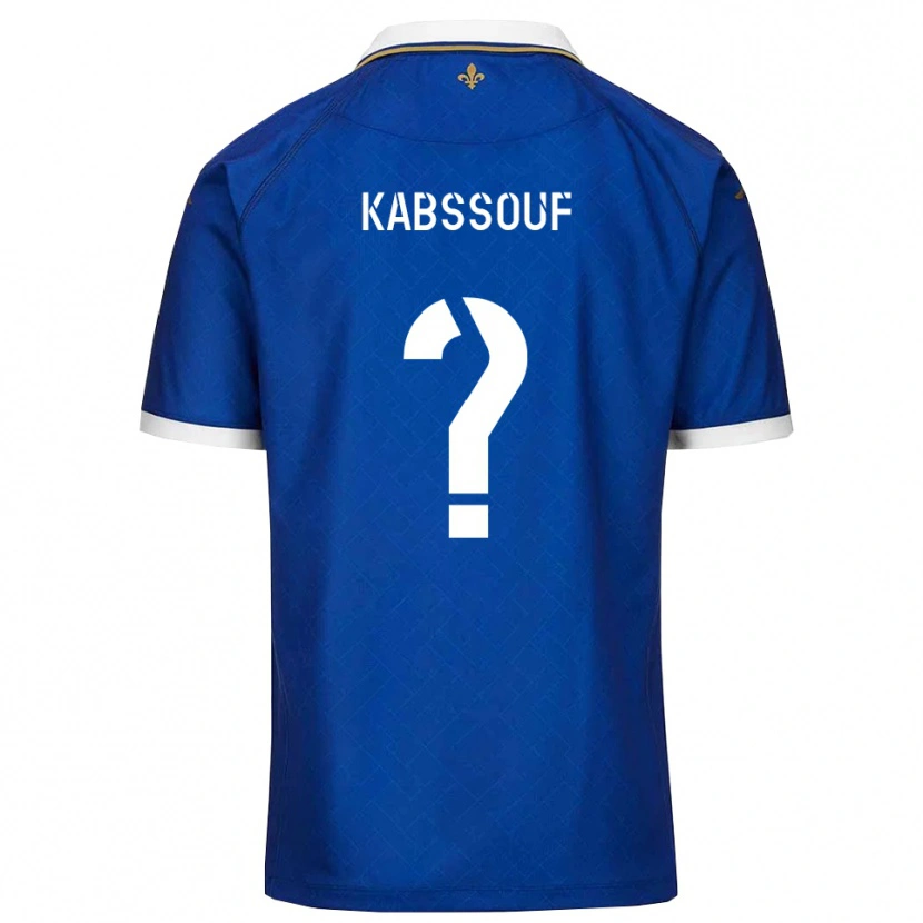 Danxen Homem Camisola Salim Kabssouf #0 Azul Dourado Principal 2025/26 Camisa