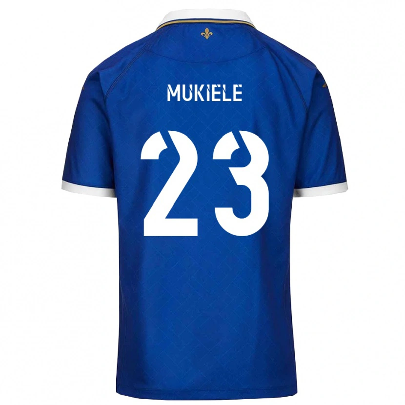 Danxen Homem Camisola Norvin Mukiele #23 Azul Dourado Principal 2025/26 Camisa