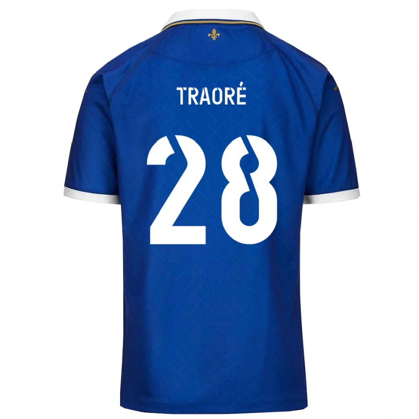 Danxen Homem Camisola Soumaïla Traoré #28 Azul Dourado Principal 2025/26 Camisa