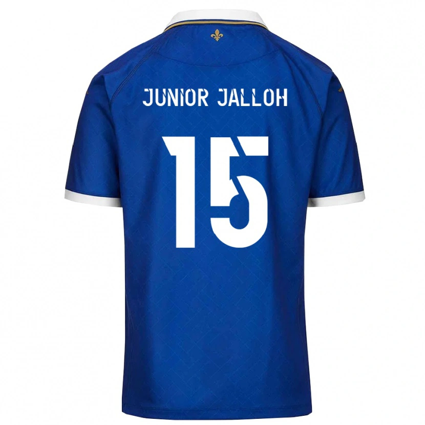 Danxen Homem Camisola Abubakar Junior Jalloh #15 Azul Dourado Principal 2025/26 Camisa