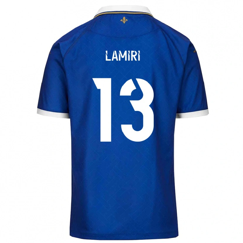 Danxen Homem Camisola Nadil Lamiri #13 Azul Dourado Principal 2025/26 Camisa