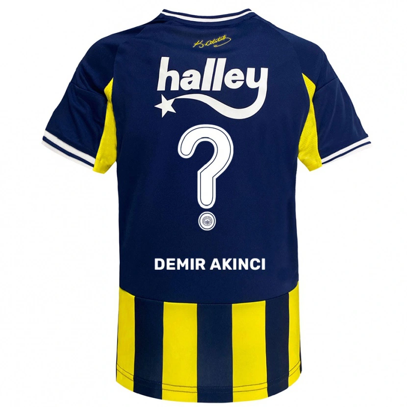 Danxen Homem Camisola Nazım Demir Akıncı #0 Amarelo Marinho Branco Principal 2025/26 Camisa