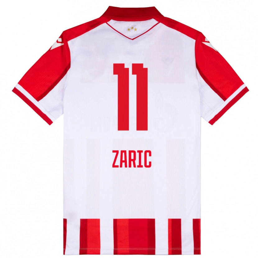 Danxen Homem Camisola Luka Zaric #11 Vermelho Branco Principal 2025/26 Camisa
