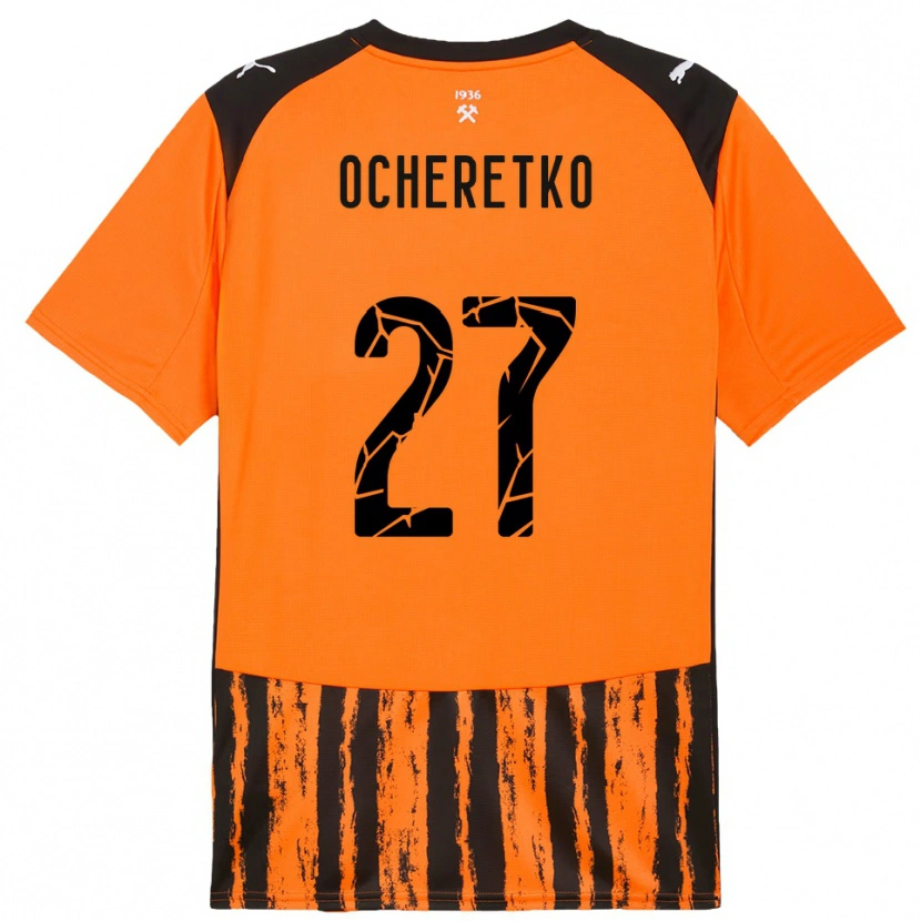 Danxen Homem Camisola Oleg Ocheretko #27 Laranja Preto Principal 2025/26 Camisa