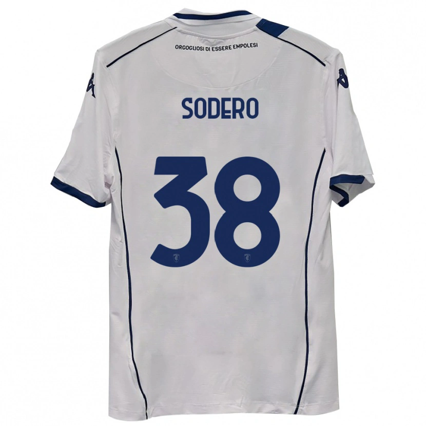 Danxen Homem Camisola Andrea Sodero #38 Azul Marinho Escuro Alternativa 2025/26 Camisa