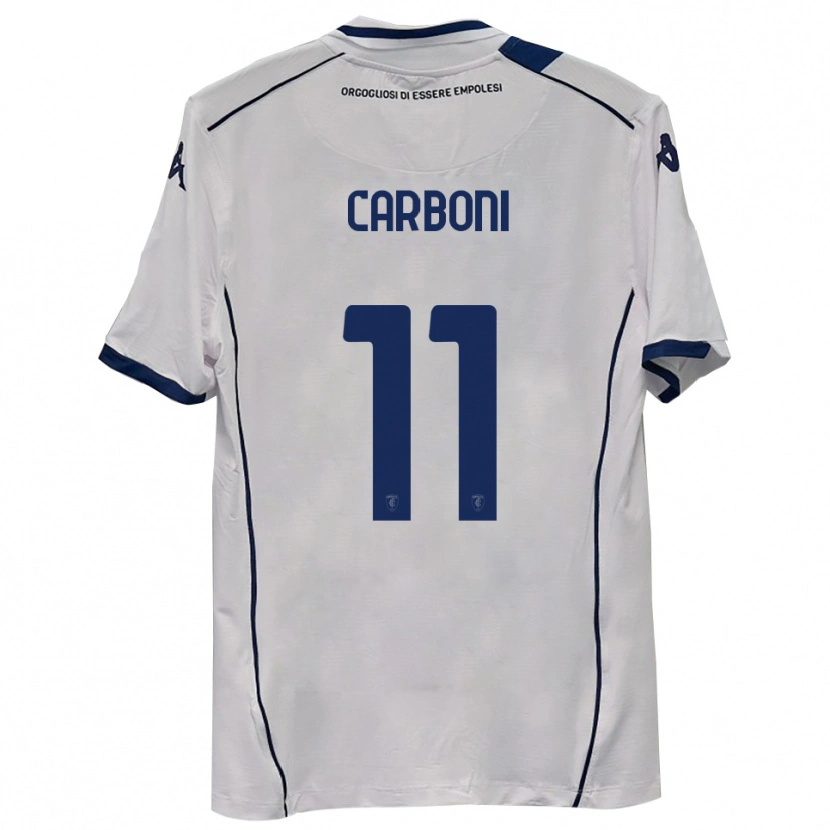 Danxen Homem Camisola Franco Carboni #11 Azul Marinho Escuro Alternativa 2025/26 Camisa