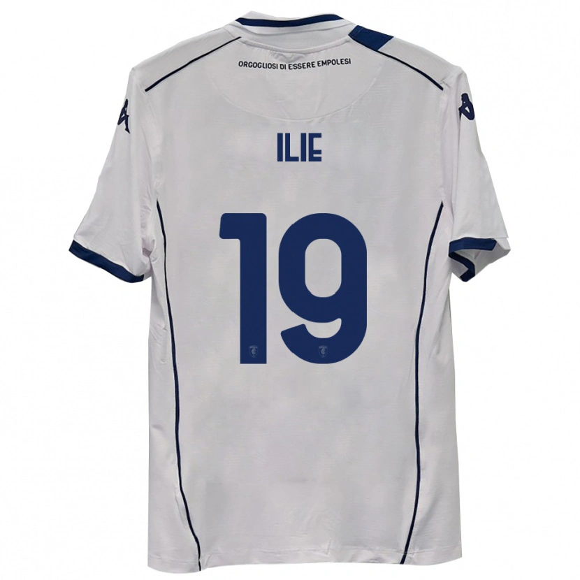 Danxen Homem Camisola Rareș Ilie #19 Azul Marinho Escuro Alternativa 2025/26 Camisa