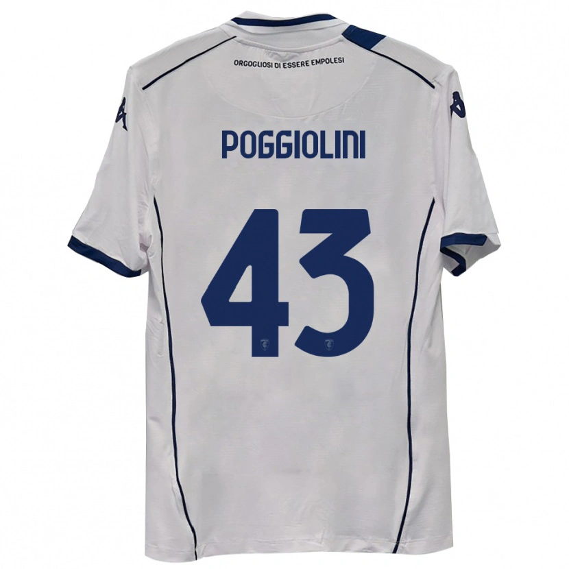 Danxen Homem Camisola Duccio Poggiolini #43 Azul Marinho Escuro Alternativa 2025/26 Camisa