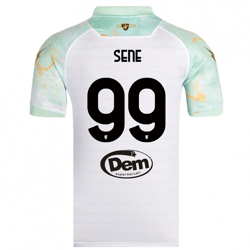Danxen Homem Camisola Fallou Sene #99 Branco Preto Alternativa 2025/26 Camisa