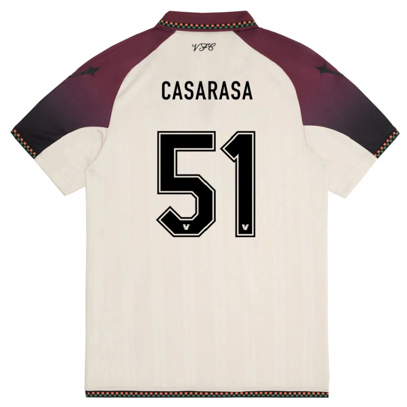 Danxen Homem Camisola Asia Casarasa #51 Creme Borgonha Alternativa 2025/26 Camisa