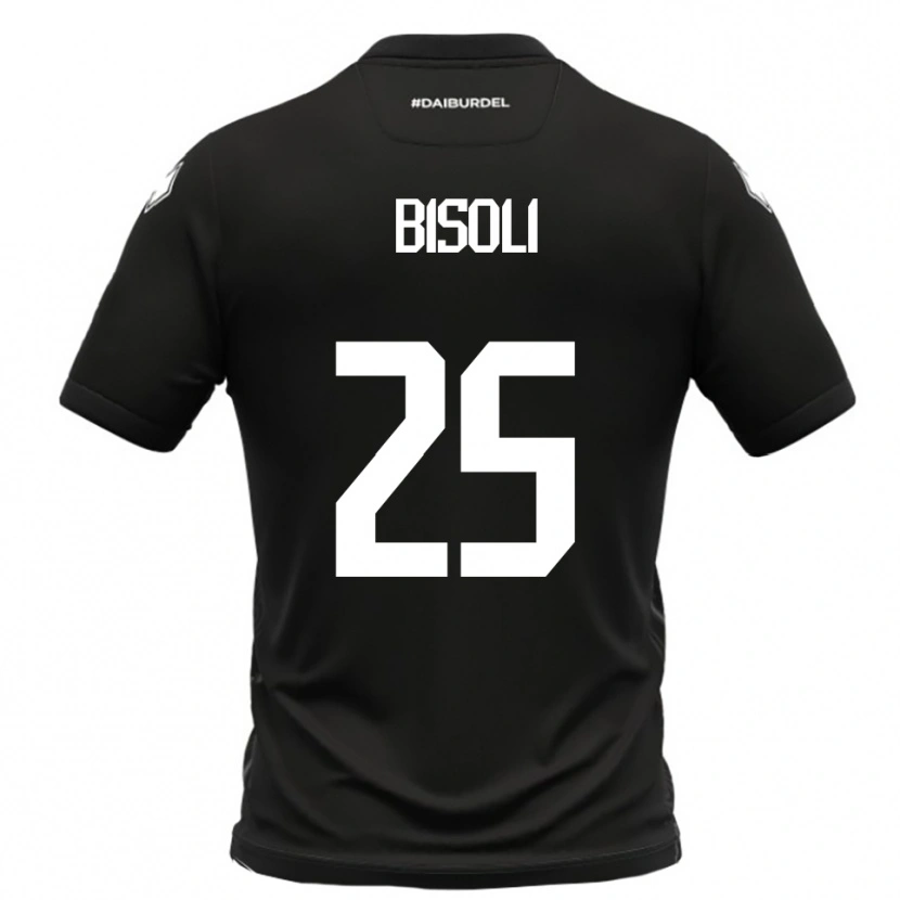 Danxen Homem Camisola Dimitri Bisoli #25 Preto Branco Alternativa 2025/26 Camisa